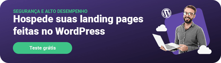 Clique e hospede suas landing pages feitas no WordPress.